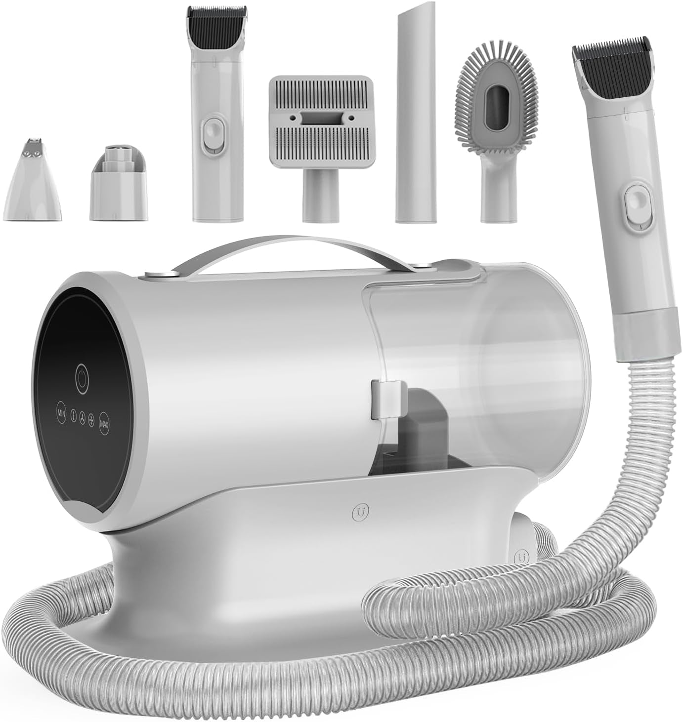 Dog Grooming Vacuum Kit,12000Pa Strong Pet Vacuum for Shedding,Grooming Hai,Quiet,Pg100,2L Large Capacity