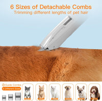 Dog Grooming Vacuum Kit,12000Pa Strong Pet Vacuum for Shedding,Grooming Hai,Quiet,Pg100,2L Large Capacity